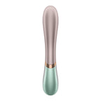 Satisfyer Hot Lover Warming Dual-Stim Vibrator Green with Bluetooth and App Control > Sex Toys > Couples Toys