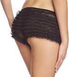 Lace Ruffle Micromesh Tanga Shorts – Nylon One Size Fits Most > Clothes > Panties