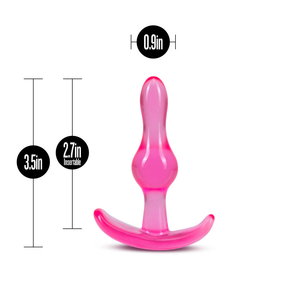 B Yours Curvy Pink 3.5 Inch Anal Plug Comfortable Tapered Design Pink > Anal Range > Butt Plugs