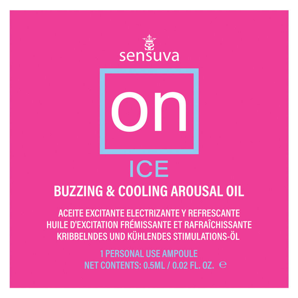 On Ice Buzzing Cooling Female Arousal Oil Ampoule by Sensuva Default Title Enhancers Female