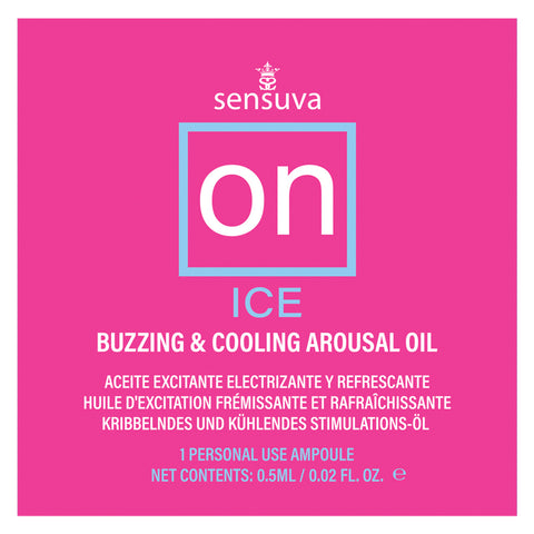 On Ice Buzzing Cooling Female Arousal Oil Ampoule by Sensuva Default Title Enhancers Female