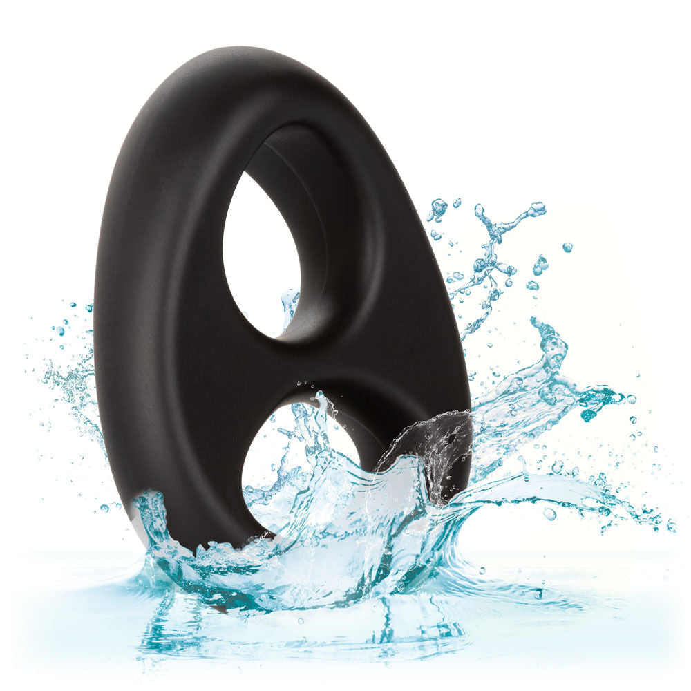 Ultra-Soft Dual Enhancer Ring for Stamina and Sensitivity Black COCK RINGS