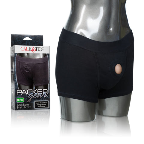Packer Gear Black Boxer Brief Harness Extra Large Erotic Wear Bodyforms
