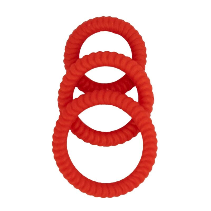 Ram Ultra Black Silicone Cock Ring Set > Cock Ring > Sets