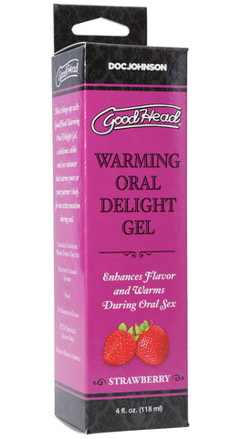GoodHead Warming Head Oral Delight Gel Strawberry Flavor 4 fl oz Default Title Oral Gels & Sprays