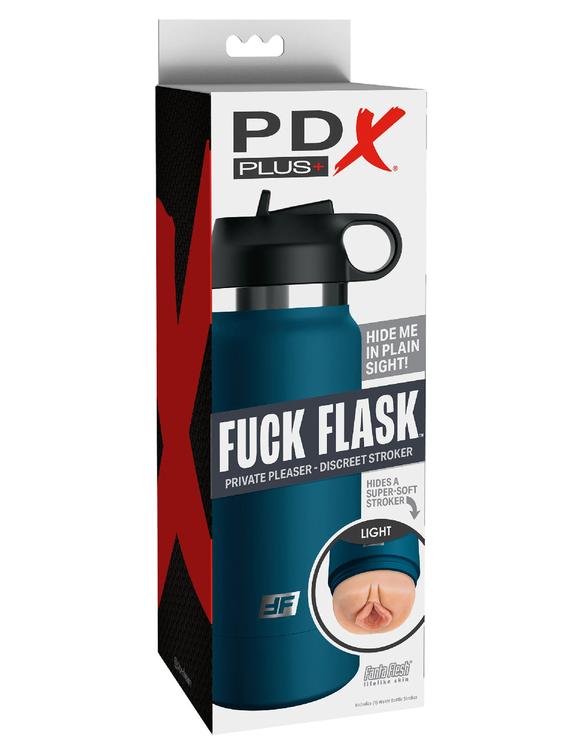 Pdx Plus Fuck Flask Private Pleaser Discreet Stroker Blue Strokers - Manual