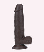 Get Lucky 7.5 Inch Realistic Dark Brown Dildo > Dildos > Realistic Dildos