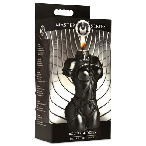 Bound Goddess Black Drip Candle Erotic Torso Sculpture Decor Black Drip Candles