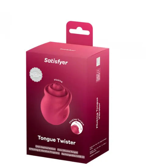 Satisfyer Tongue Twister (Red) – Tongue Vibrator > Vibrators > Ladies > Clitoral Vibrators and Stimulators