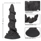 Monster Dong The Kraken 8 Inch Black Bendable Adult Dildo Toy > Dildos > Fantasy
