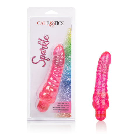 Sparkle Glitter Jack Blue Textured Vibrator with Multi-Speed Vibrators