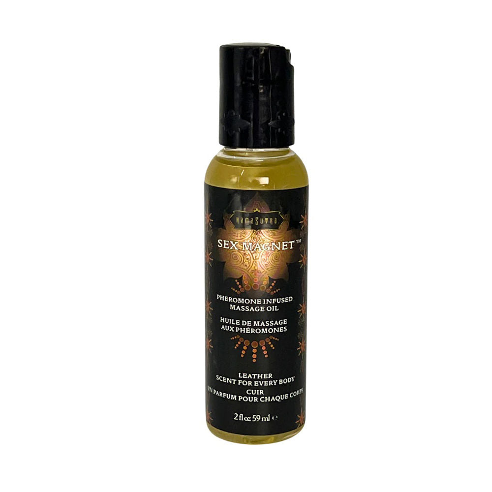 Leather Scented Pheromone Massage Oil for Adults 2 Ounce Default Title Massage Oil