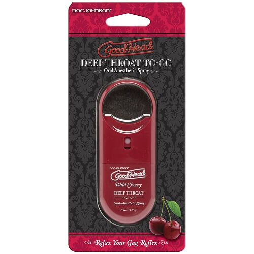 GoodHead To-Go Deep Throat Spray (Wild Cherry) – Oral Desensitizing Spray 9ml > Lube > Oral Gels & Sprays