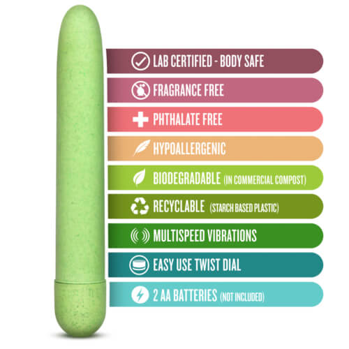 Gaia Eco (Green) – Eco-Friendly Slim Vibrator > Vibrators > Standard Vibrators