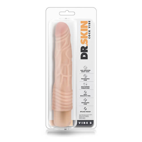 Dr Skin Cock Vibe 2 9 Inch Vibrating Realistic Cock Beige > Realistic Dildos and Vibes > Realistic Vibrators