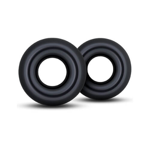 Stay Hard Donut Rings Oversized Black COCK RING Set