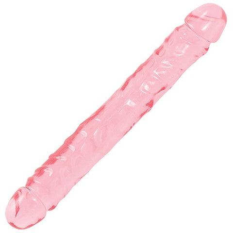 Crystal Jellies 12 Inch Double Dong (Pink) – Large Dildo Pink Pink > Dildos > Double Dildos