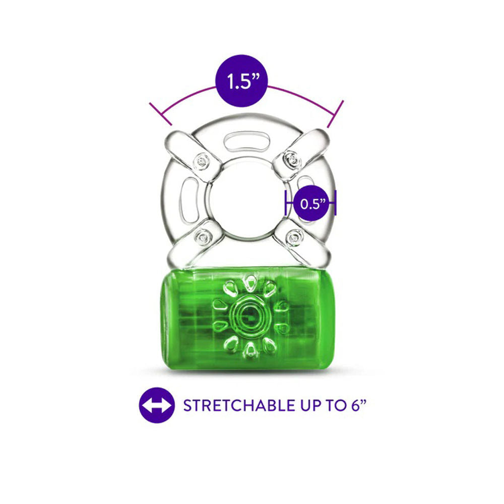 Play With Me Pleaser (Neon Green) – Rechargeable C-Ring Cock Rings Vibrating
