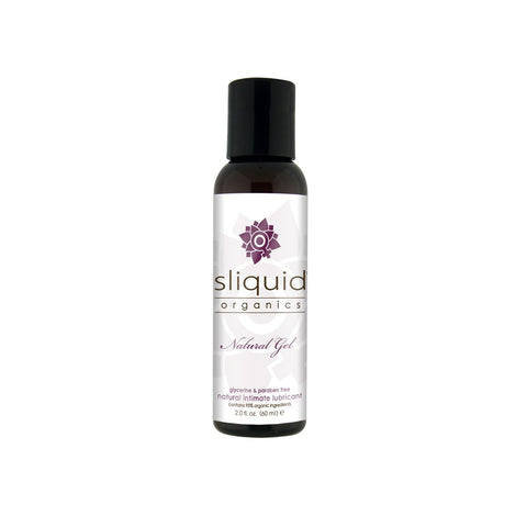 Sliquid Organics Natural Gel Organic Aloe-Based Lubricant 2 Oz Water Based Lube