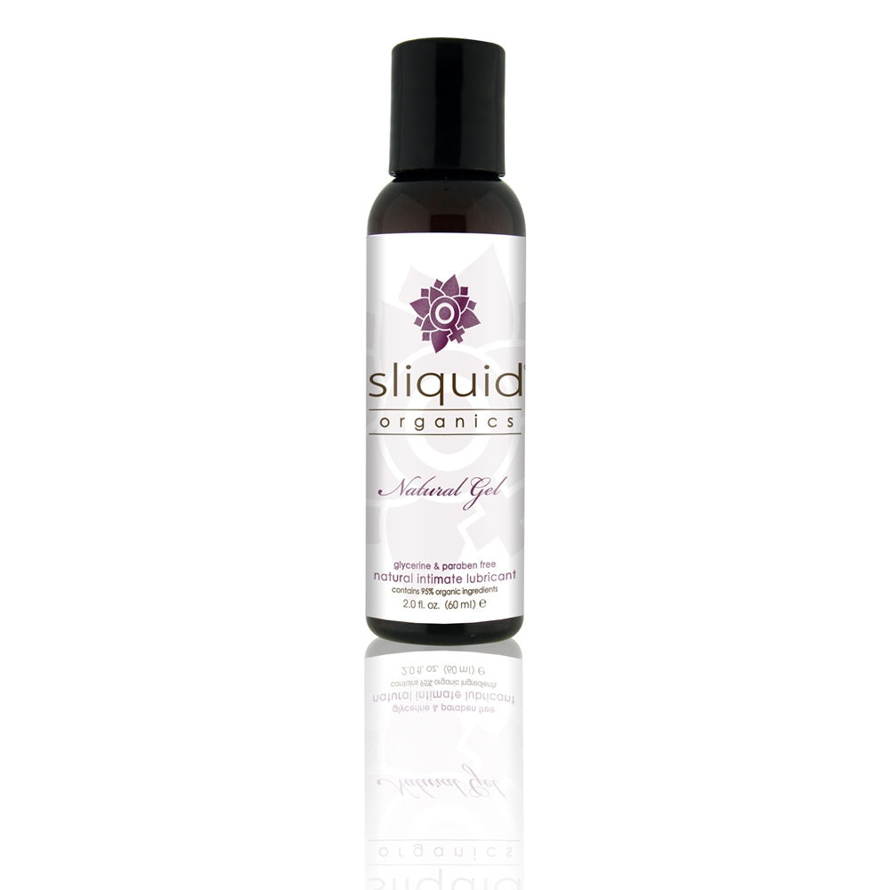 Sliquid Organics Natural Gel Organic Aloe-Based Lubricant 2 Oz Water Based Lube