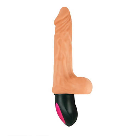 Natural Realskin Warming Bendable Vibrator With 12 Functions > Realistic Dildos and Vibes > Realistic Vibrators