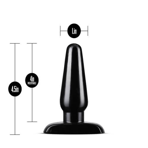 Anal Adventures 3 Pc Basic Plug Kit (Black) – Beginner 4 Inch and Medium > Anal Range > Butt Plug Kits
