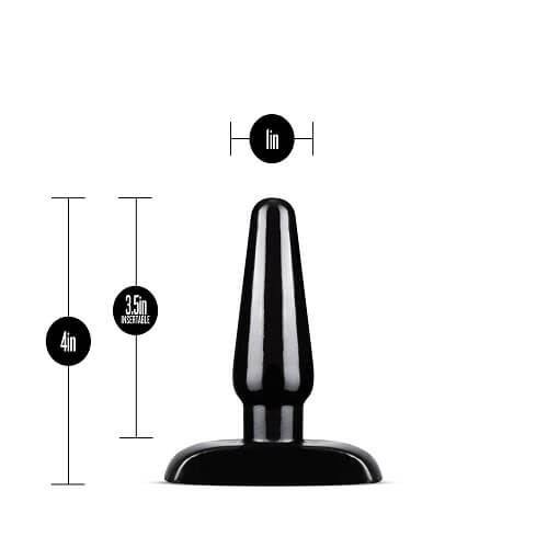 Anal Adventures 3 Pc Basic Plug Kit (Black) – Beginner 4 Inch and Medium > Anal Range > Butt Plug Kits