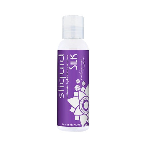 Sliquid Naturals Silk Hybrid Water-Based Personal Lubricant (59ml) – Smooth Hybrid Lubricant Hybrid Lube