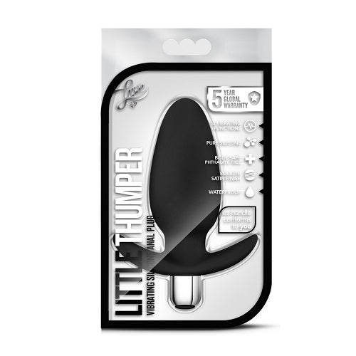 Luxe Little Thumper Black Vibrating Anal Plug 4 Inch > Anal Range > Vibrating Butt Plugs