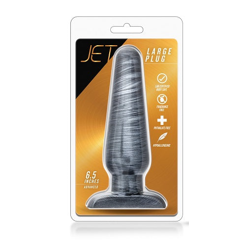 HoneysPlace Jet Large Plug (Carbon Metallic Black) – Large Anal Plug Butt Plugs