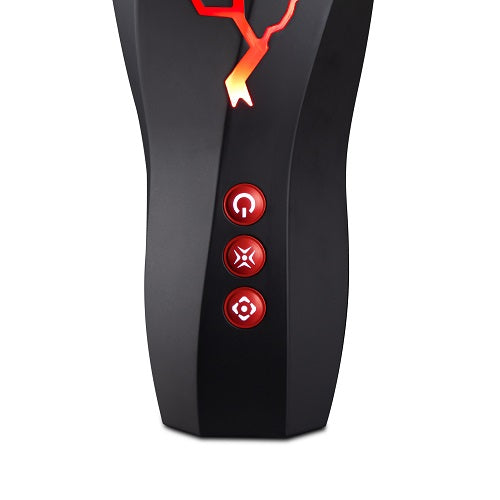 M for Men Storm (White) – Ribbed Masturbator Cup Vibrator with 7 Vibration Functions and Suction > Sex Toys For Men > Masturbators > Vibrating