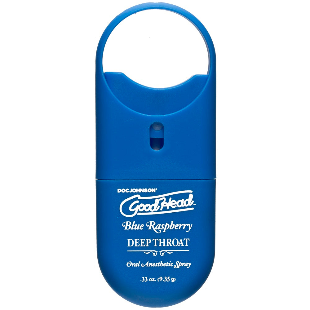 Goodhead To-Go Deep Throat Spray Blue Raspberry 9ml Default Title > Lube > Oral Gels & Sprays