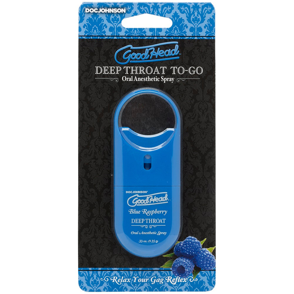 Goodhead To-Go Deep Throat Spray Blue Raspberry 9ml > Lube > Oral Gels & Sprays