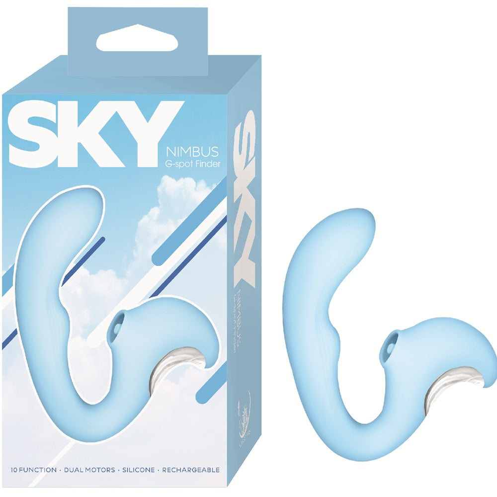 Nasstoys Sky Nimbus – USB Rechargeable 5.5 Inch G-Spot Vibrator Blue > Vibrators > G-Spot