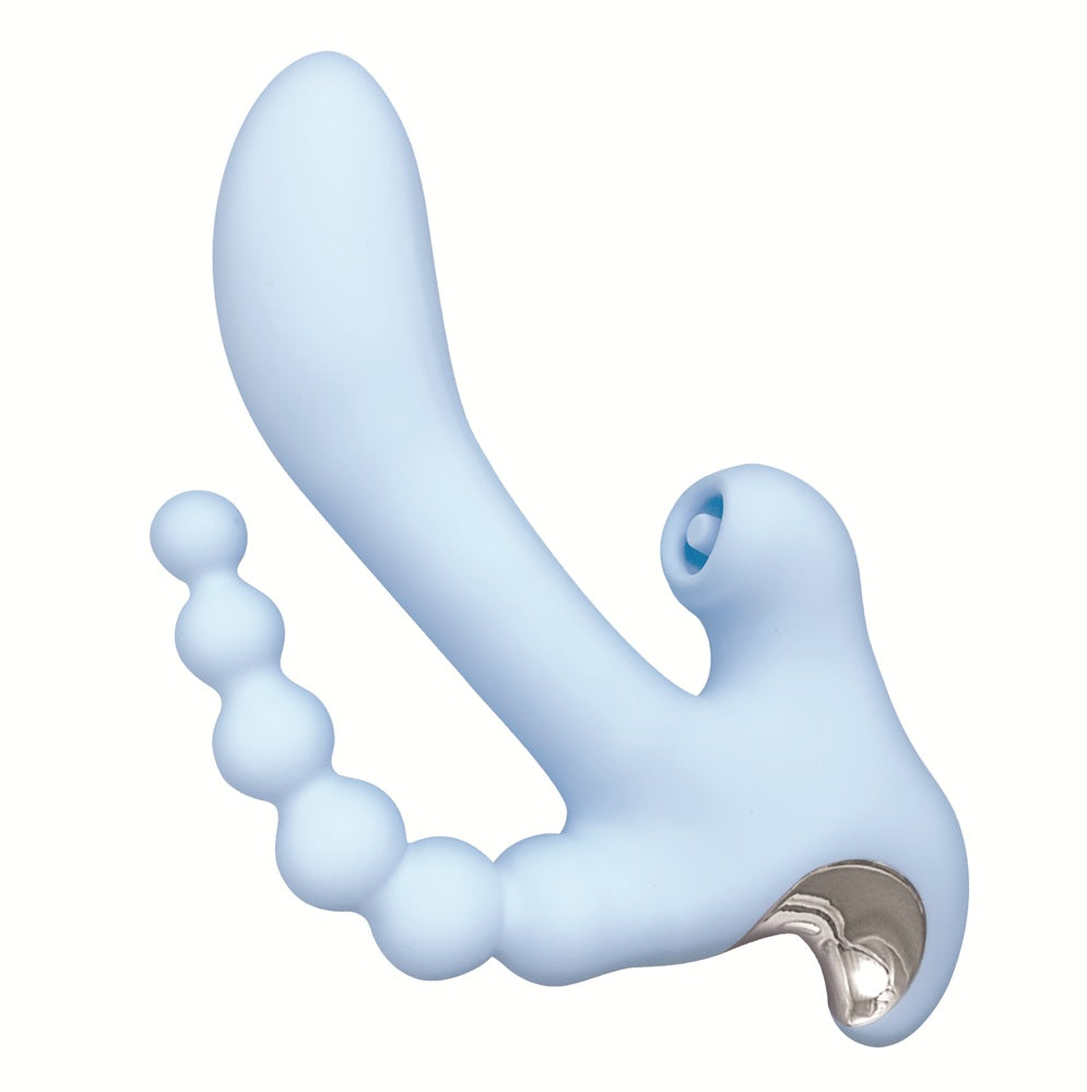 Nasstoys Sky Cirrus Three Way Vibe – USB Rechargeable 4.5 Inch Vibrator > Vibrators > Ladies > Rabbit Multi