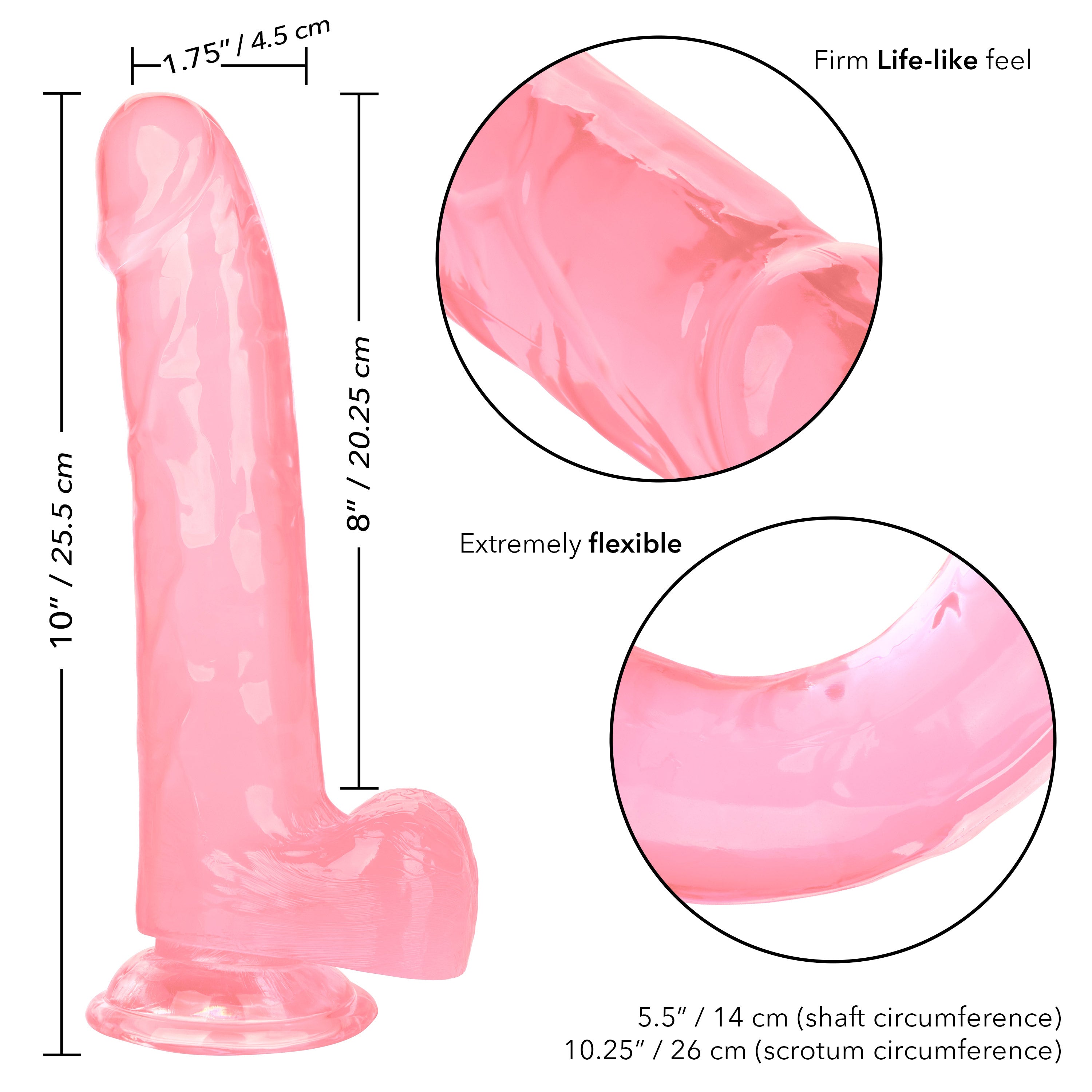 Size Queen 8 Inch Realistic Dong in Ivory for Adult Pleasure Dongs Realistic