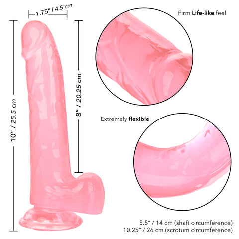 Size Queen 8 Inch Realistic Dong in Ivory for Adult Pleasure Dongs Realistic