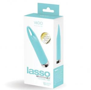 Lasso Clitoral Bullet Vibrator in Pink Design Turquoise BULLETS