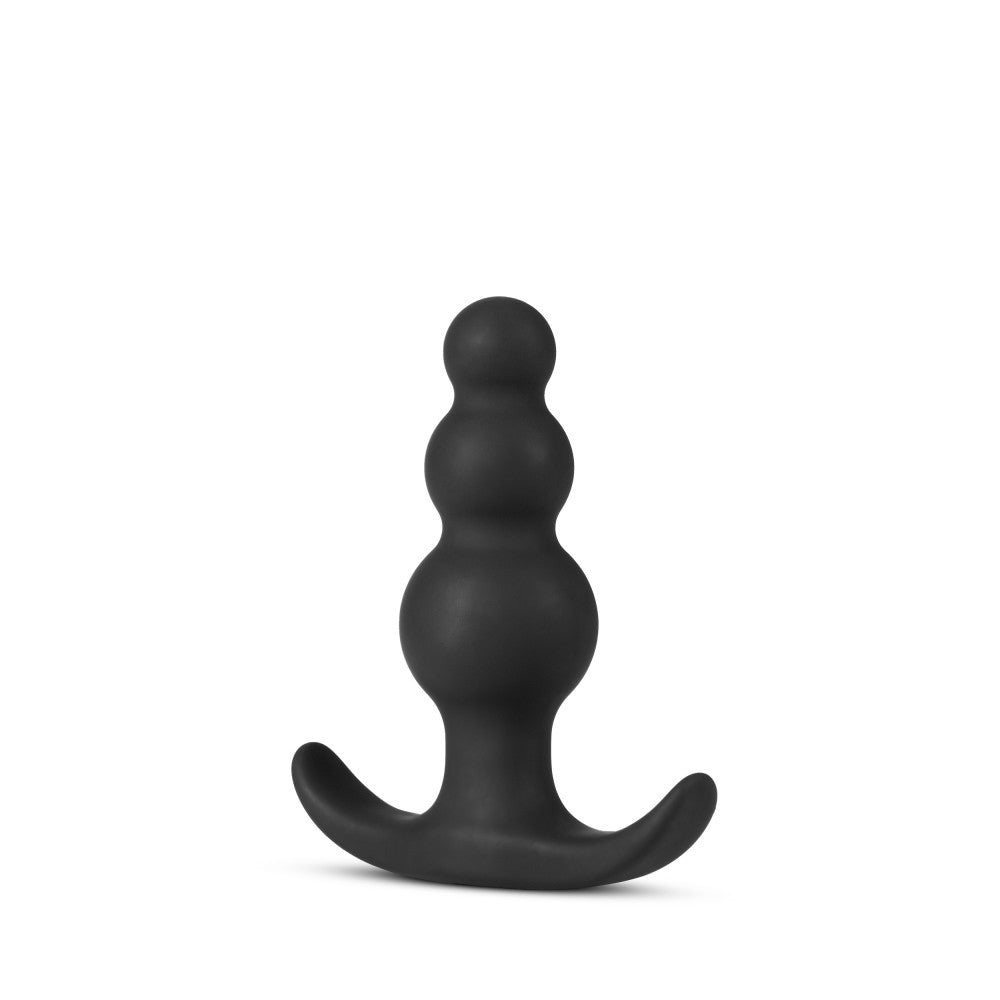 Anal Adventures Platinum Beaded Plug Black (7.6 cm) > Anal Range > Prostate Plugs