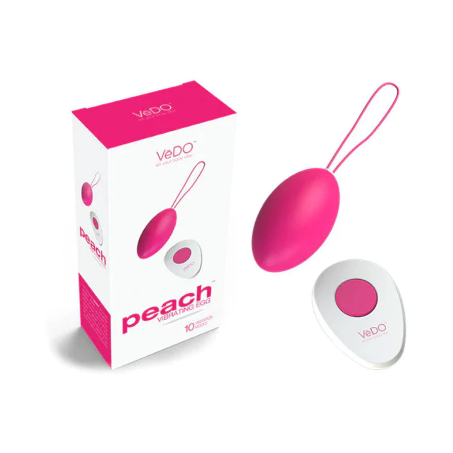Peach Vibrating Egg in Foxy Pink Quiet Powerful EGGS