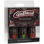 Goodhead Tingle Drops Strawberry Apple Watermelon 3 Piece Set 29ml ea > Lube > Oral Gels & Sprays