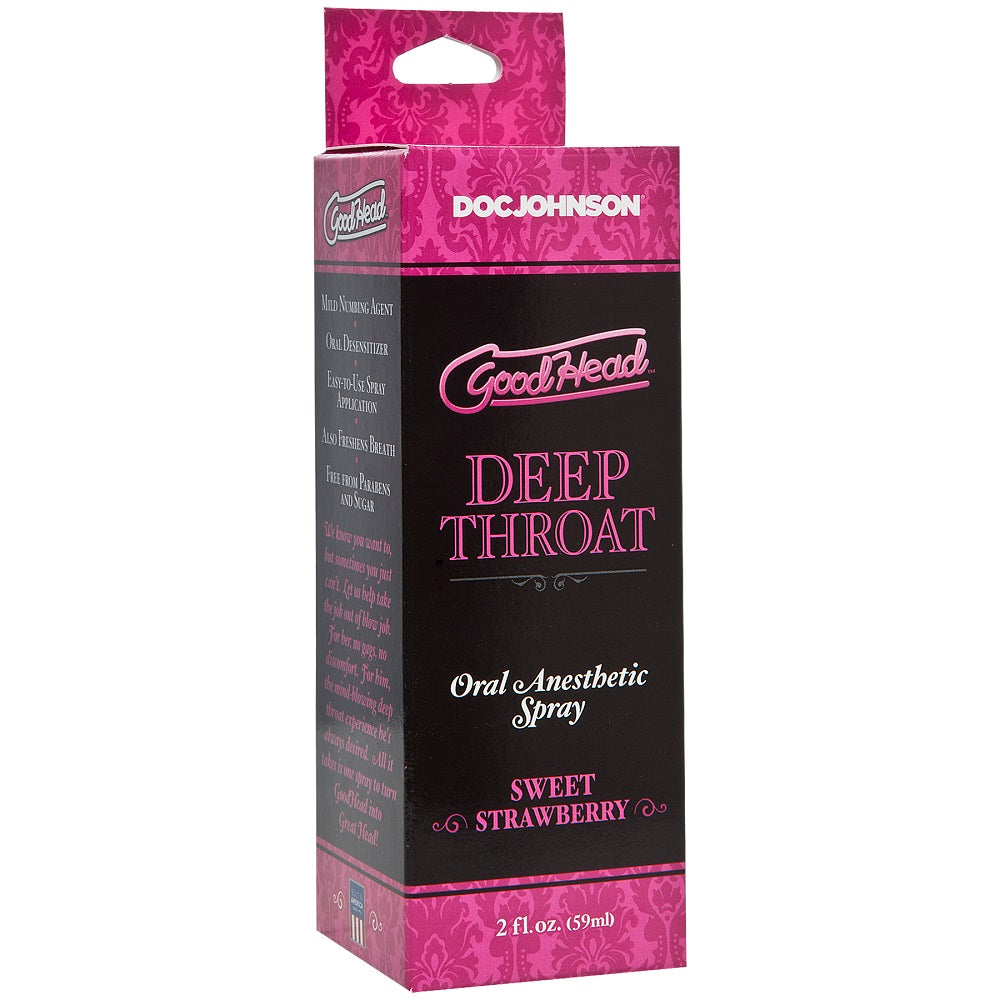 GoodHead Deep Throat Spray 59ml - Sweet Strawberry Flavor Oral Gels & Sprays