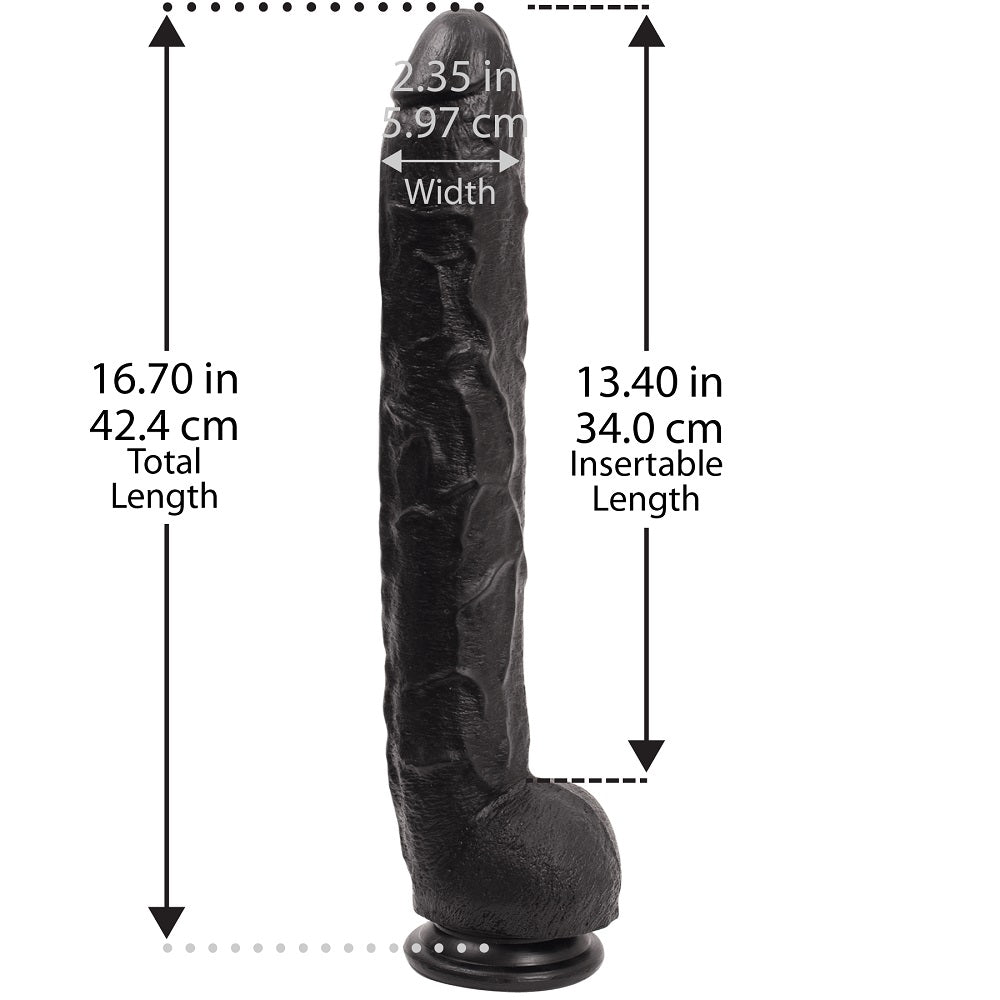 Dildos and Dongs Dick Rambone 13" Cock Black > Realistic Dildos and Vibes > Oversized Toys