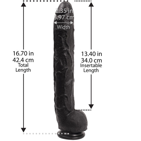 Dildos and Dongs Dick Rambone 13" Cock Black > Realistic Dildos and Vibes > Oversized Toys