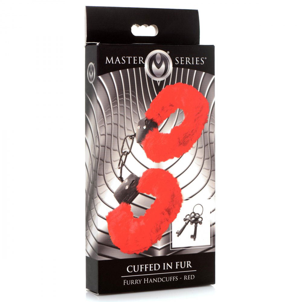 Master Series Cuffed in Fur Fluffy Handcuffs – Adjustable Metal Core Bondage Restraints > Bondage Gear > Handcuffs
