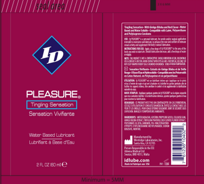 ID Pleasure 2oz Travel Tube Water Based Clitoral Lubricant Enhancers Female