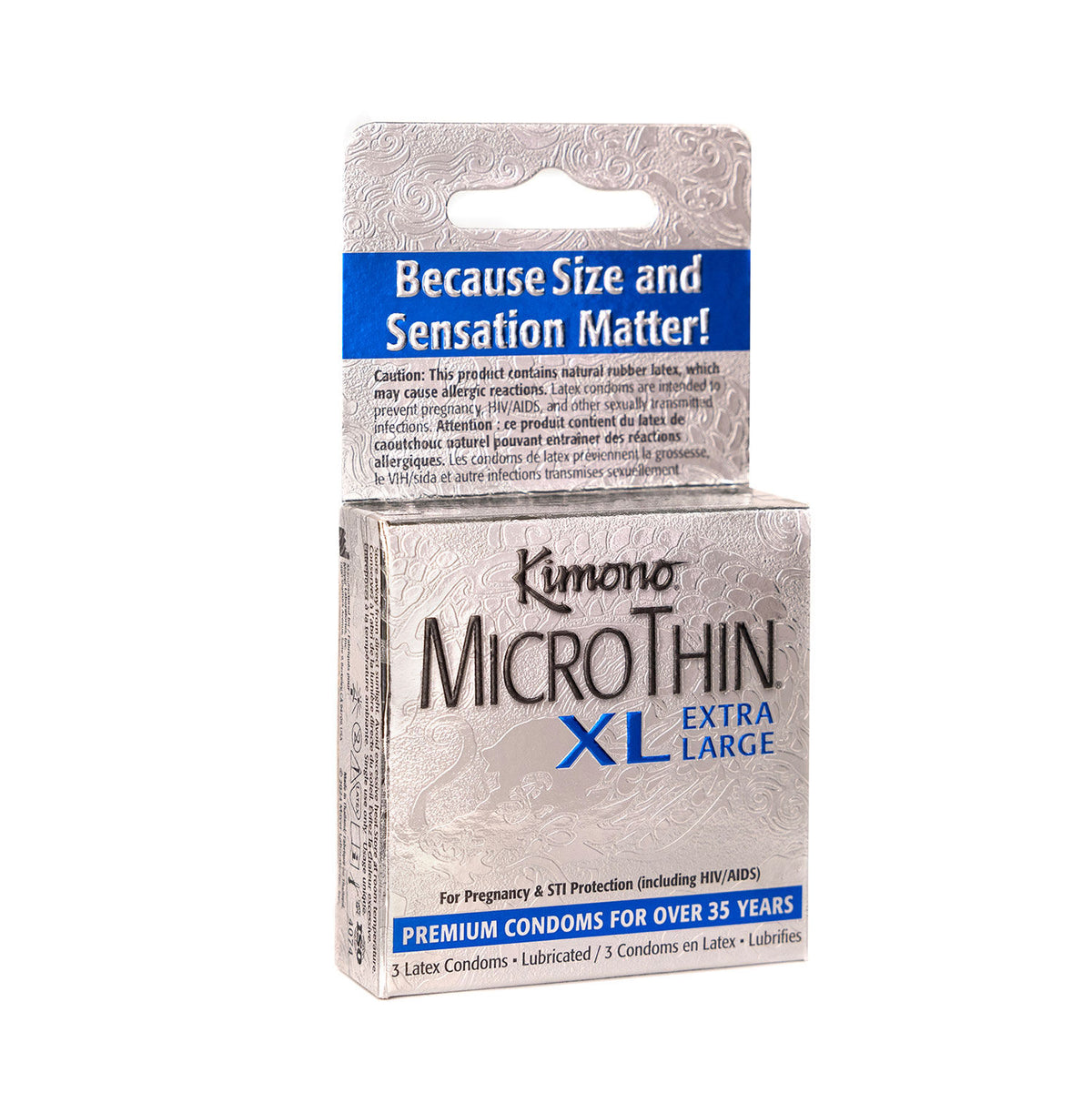Kimono Microthin XL 3 Count Condoms XL > Essentials > Condoms