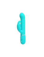 Coale Thrusting 9" Rabbit Vibrator Pearls Turquoise > Vibrators > Ladies > Rabbit