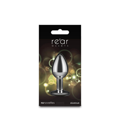 Rear Assets Silver Small Yellow Gem – Lightweight Aluminum Anal Plug 2.8 Inches > Anal Range > Jewel Butt Plugs