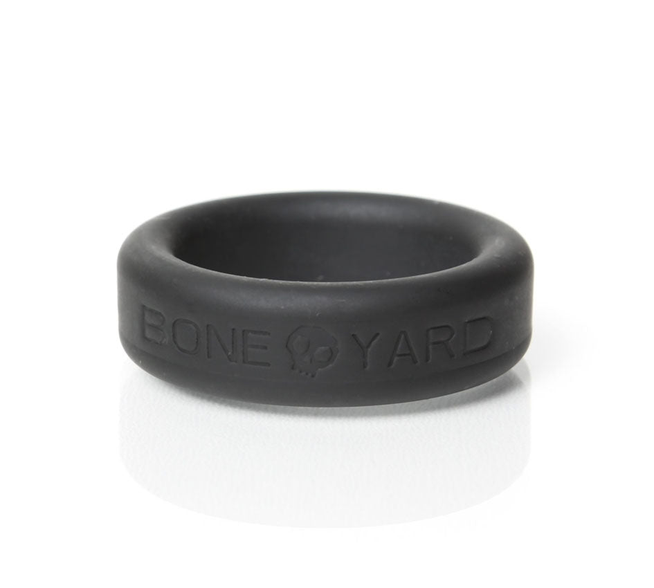 Boneyard Silicone Cock Ring 30mm Black > Cock Ring > Single
